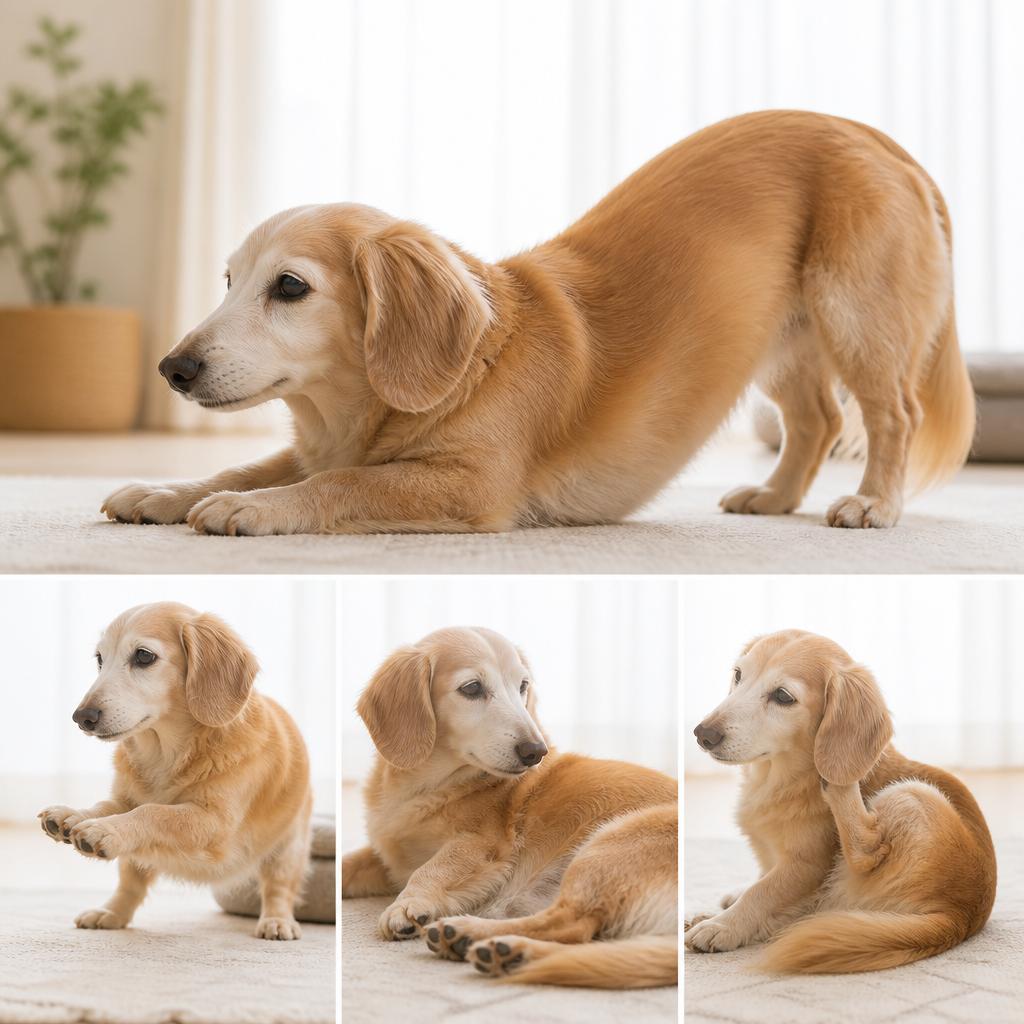 犬の体に優しいストレッチ